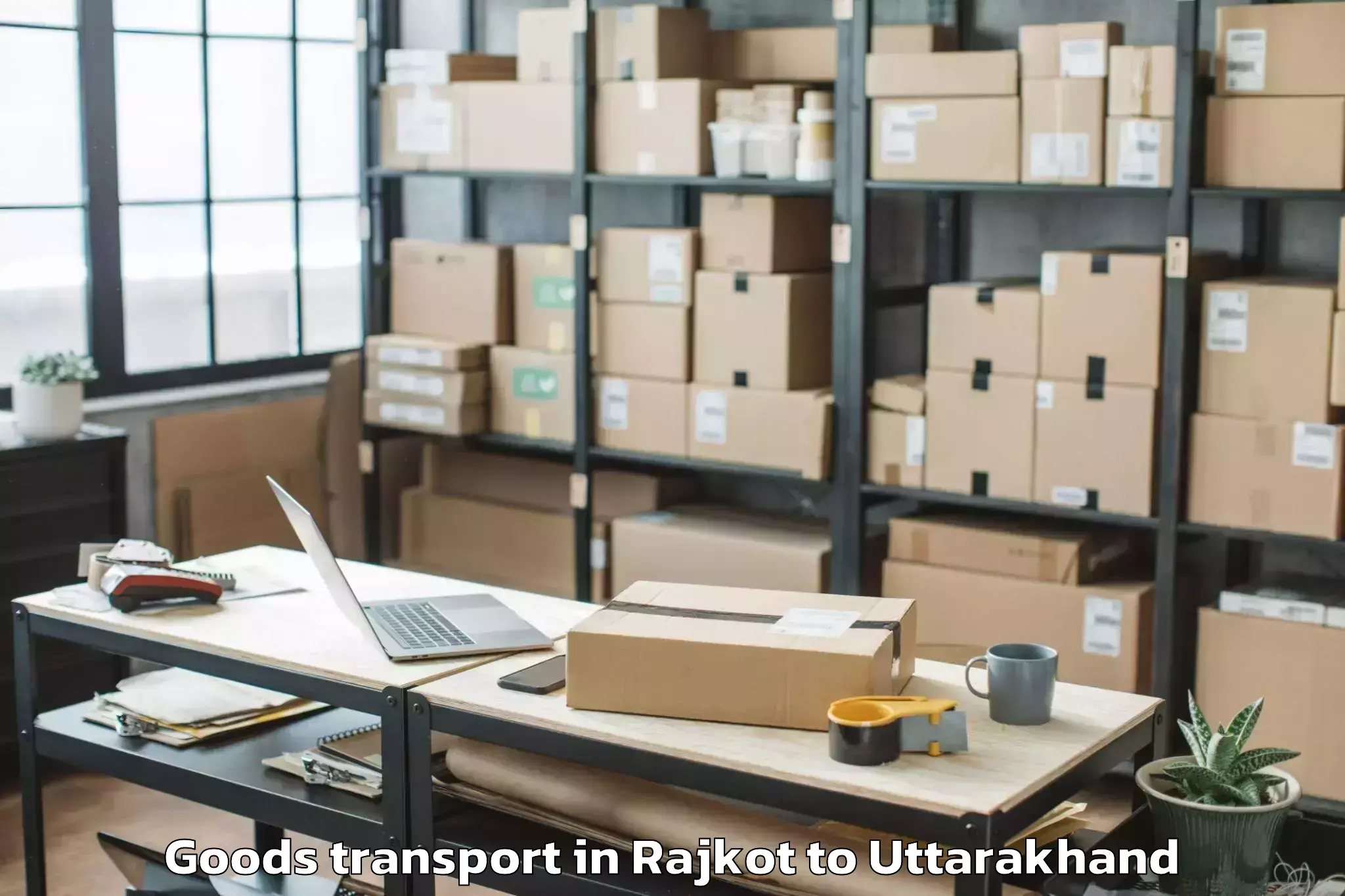 Book Rajkot to Uttarakhand Technical Universi Goods Transport Online